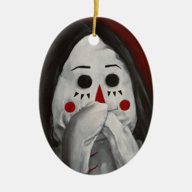 Ornamento De Cerâmica Somos todos Dolls Here III Cerâmica Ornament (Frente)