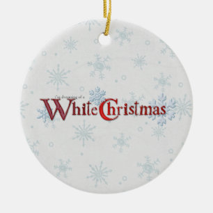 Ornamento De Cerâmica Sonho da neve do Natal
