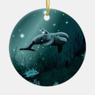 Ornamento De Cerâmica Sonho do golfinho