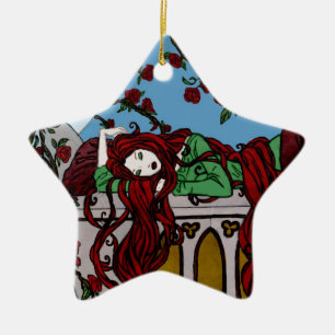 Ornamento De Cerâmica Sono Rapunzel