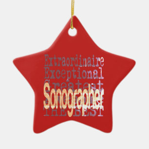 Ornamento De Cerâmica Sonógrafo Extraordinário