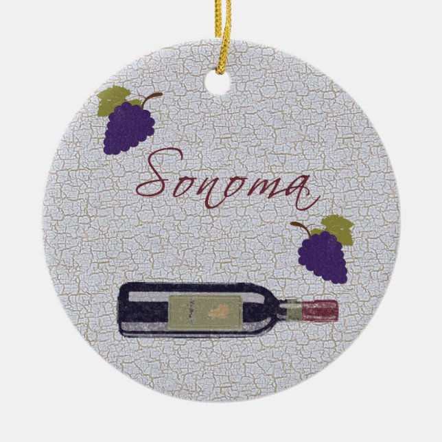 Ornamento De Cerâmica Sonoma (Frente)