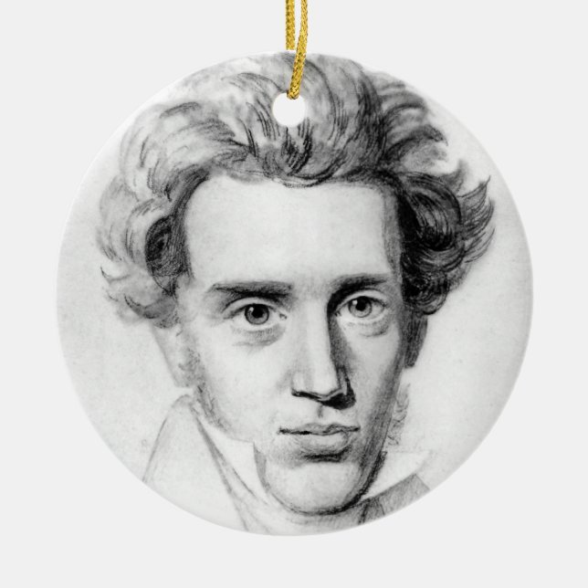 ORNAMENTO DE CERÂMICA "SOREN KIERKEGAARD " (Frente)