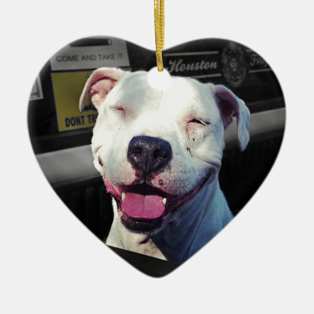 Ornamento De Cerâmica Sorriso (Frente)