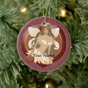 Ornamento De Cerâmica Sorvete de Chocolate