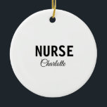 Ornamento De Cerâmica Sou enfermeiro especialista em medicina adicione s<br><div class="desc">Modelos simples de profissão</div>