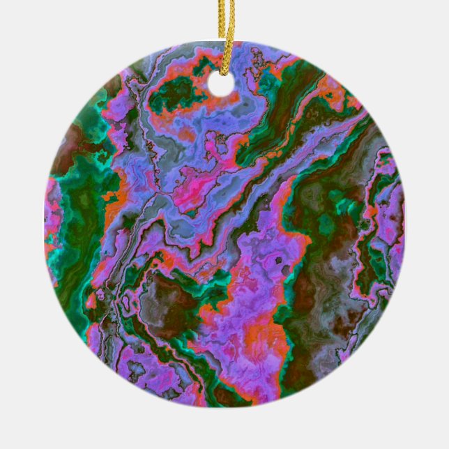 Ornamento De Cerâmica Sour Marble (Frente)