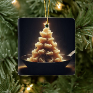 Ornamento De Cerâmica Spaghetti Wonderland
