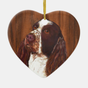 Ornamento De Cerâmica Spaniel de Springer inglês