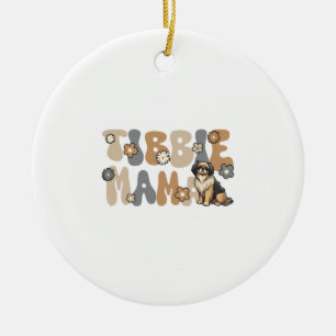 Ornamento De Cerâmica Spaniel Tibetano Groovy Tibbie Mama