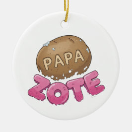 Ornamento De Cerâmica Spanish Papa Zote Soap Ornament