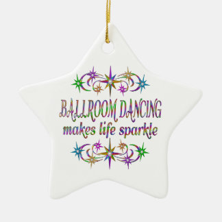 Ornamento De Cerâmica Sparkles da dança de salão de baile
