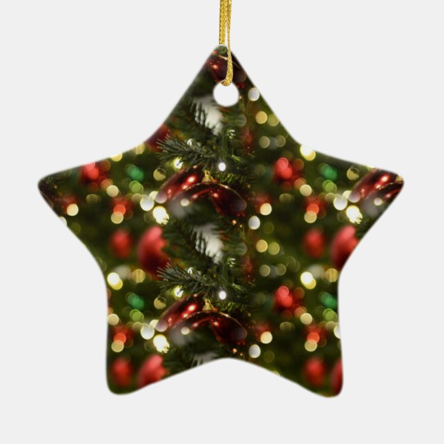 Ornamento De Cerâmica Sparkles de Natal (Verso)