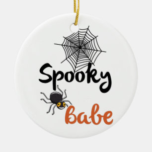 Ornamento De Cerâmica Spooky Babe
