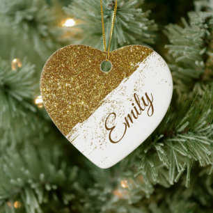 Ornamento De Cerâmica Spray de glitter personalizado