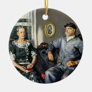 Ornamento De Cerâmica Sr. e Sra. Phillip Wase por George Wesley Bellows