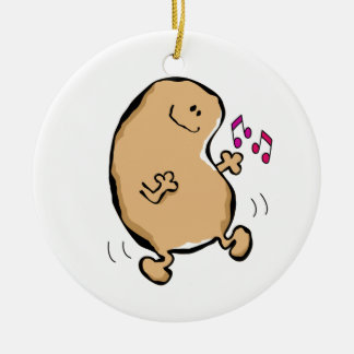 Ornamento De Cerâmica Sr. Humano Feijão Doing Jiggy