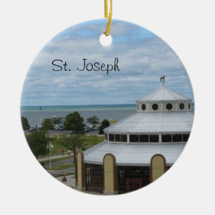 Ornamento De Cerâmica St Joseph, Michigan