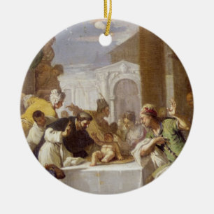 Ornamento De Cerâmica St. Vincent Ferrer que executa um milagre