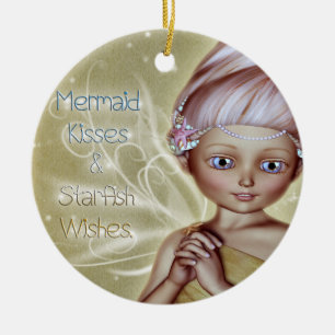 Ornamento De Cerâmica Starfish Wish