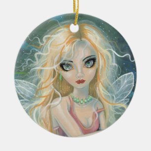 Ornamento De Cerâmica Starlight Fairy Fantasy Art