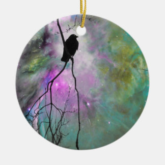 Ornamento De Cerâmica Starry Crow