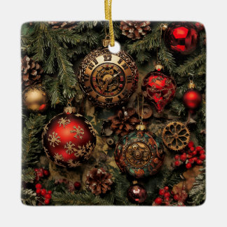 Ornamento De Cerâmica Steampunk Christmas Ornament