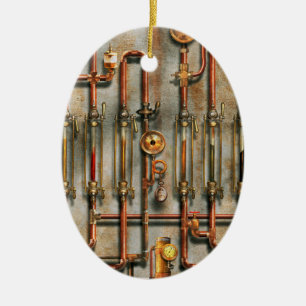 Ornamento De Cerâmica Steampunk - O coletor de lubrificação