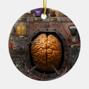 Ornamento De Cerâmica Steampunk - sobrecarga de informação