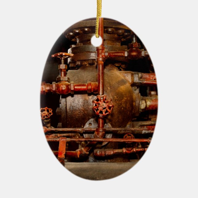 Ornamento De Cerâmica Steampunk - Sonhos impossíveis (Frente)