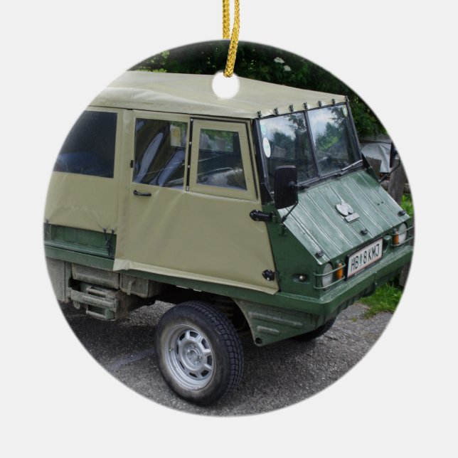 Ornamento De Cerâmica Steyr Puch Haflinger (Frente)