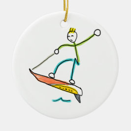 Ornamento De Cerâmica Stickman de Jetboard