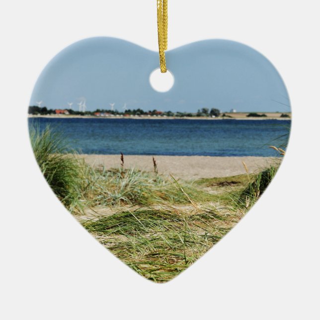 Ornamento De Cerâmica Strand mit Dünen (Frente)