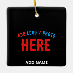 ORNAMENTO DE CERÂMICA STYLISH MODERN CUSTOMIZABLE BLACK VERIFIED BRANDED