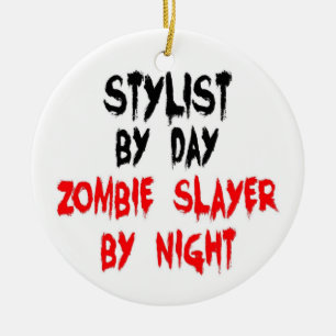 Ornamento De Cerâmica Stylist Zombie Slayer