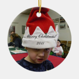 Ornamento De Cerâmica Sua foto aqui