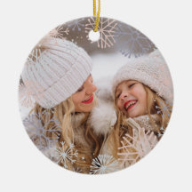 Sua Foto Moderna Pastel Snowflakes