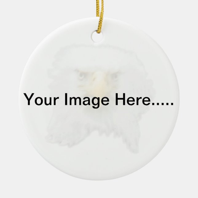 Ornamento De Cerâmica Sua imagem aqui (Frente)