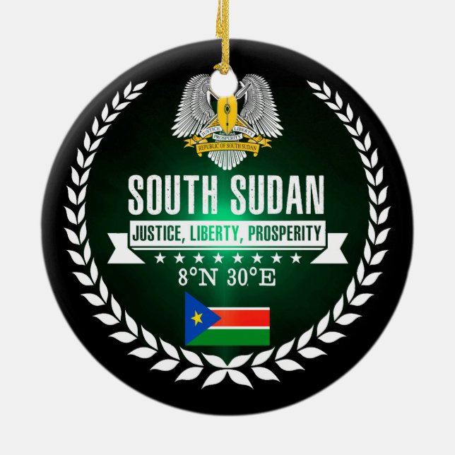 Ornamento De Cerâmica Sudão do Sul (Traseira)