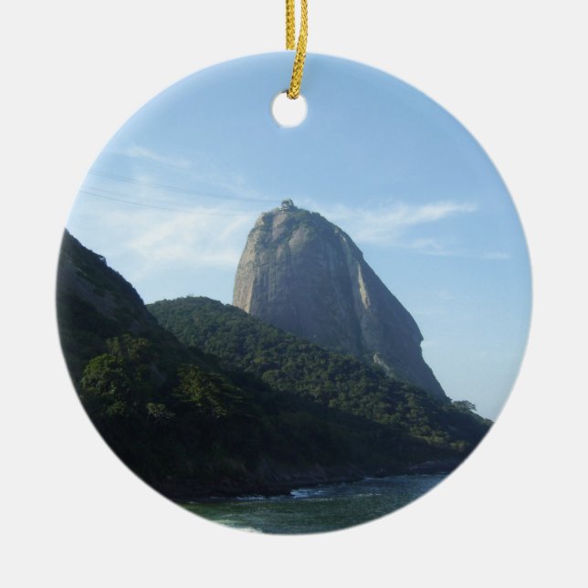 Ornamento De Cerâmica Sugar Loaf Mountain (Frente)