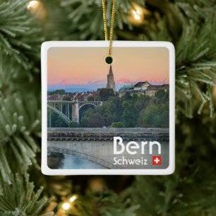 Ornamento De Cerâmica suiça do Centro zCH022 BERN,