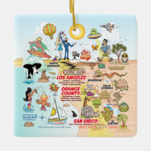 Ornamento De Cerâmica Sul da Califórnia
