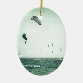 Ornamento De Cerâmica Summer dreams. Kite surf