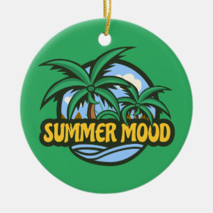 Ornamento De Cerâmica Summer Mood