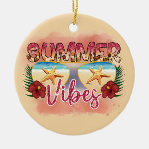 Ornamento De Cerâmica Summer Vibes   Fécula   Praia Costeira