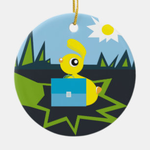Ornamento De Cerâmica Sunny Bunny