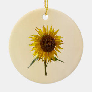Ornamento De Cerâmica Sunny Sunflower