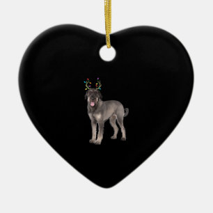 Ornamento De Cerâmica suor de cachorro gigante de rena schnauzer