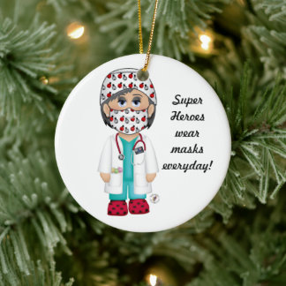 Ornamento De Cerâmica Super Heroes wear masks everday