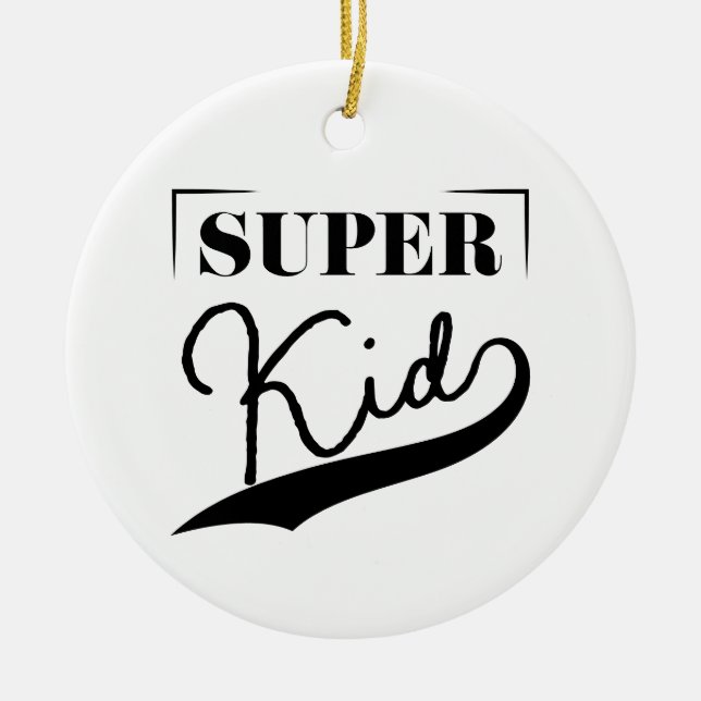 Ornamento De Cerâmica Super Kid (Frente)